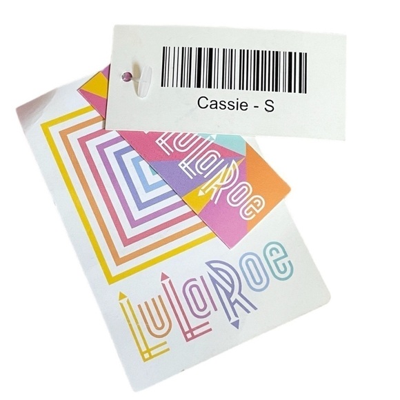 ๐บ Lularoe Cassie Colorblock Textured Stretchy Pencil Skirt Size S NWT - Picture 5 of 8